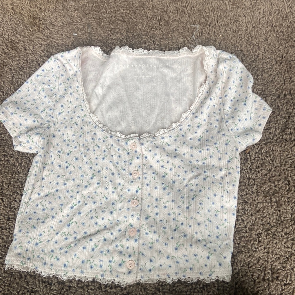 - Floral tee